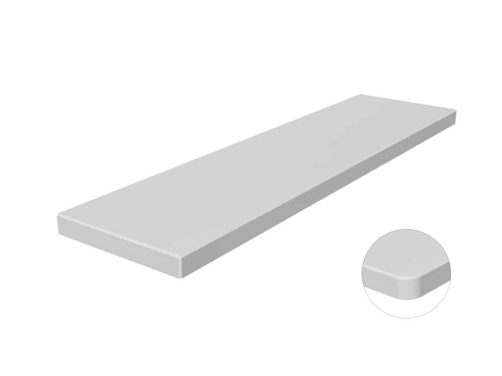 Fensterbank aus Quarzkomposit Crystal White 2cm