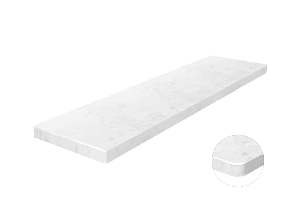 Fensterbank aus Agglo Marmor Carrara 3cm