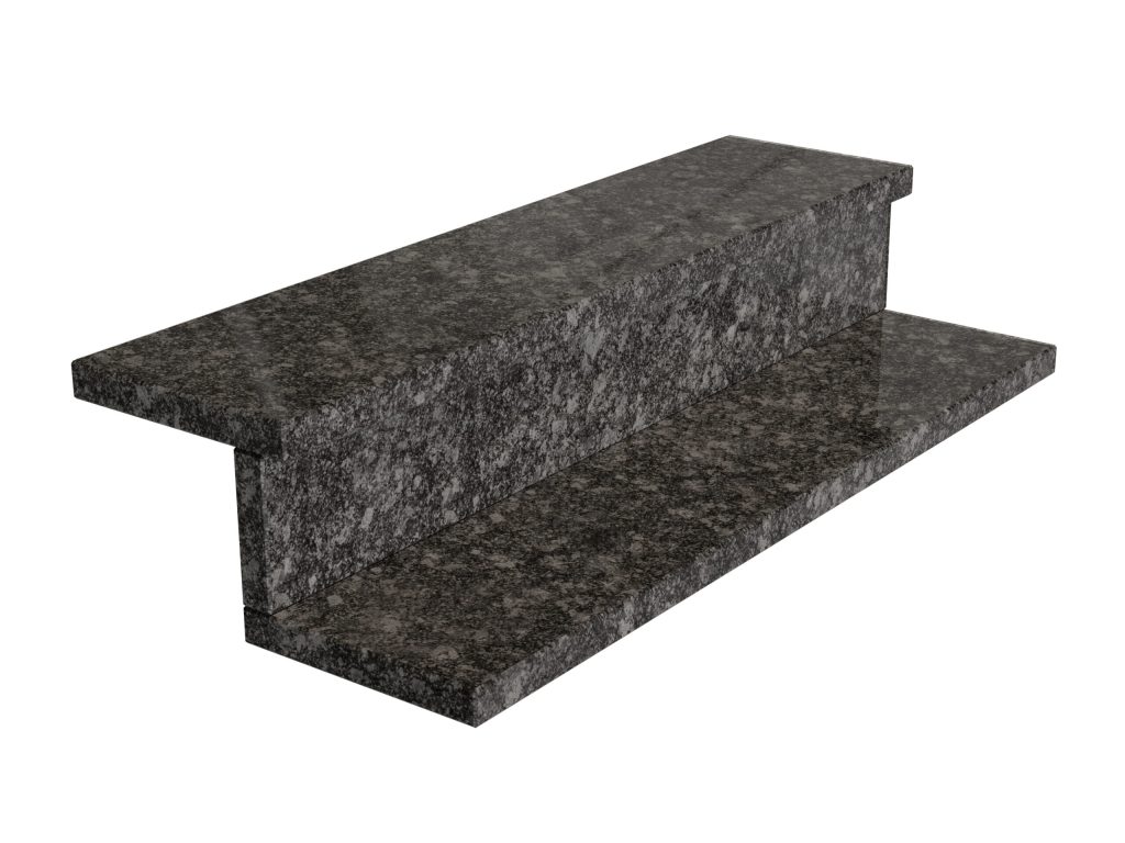 Granit-Treppen Steel Grey 2cm