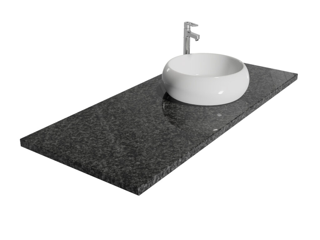 Badezimmer-Arbeitsplatte aus Granit Impala Original RPA 5cm