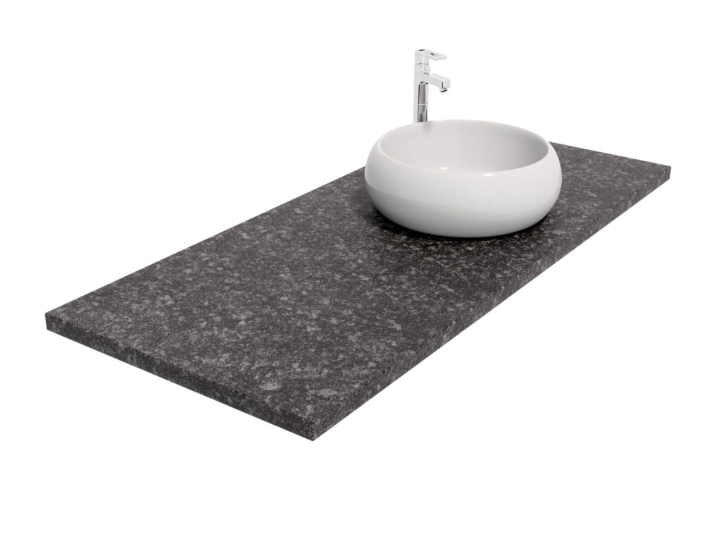 Badezimmer-Arbeitsplatteaus Granit Steel Grey 2cm LAPPATO