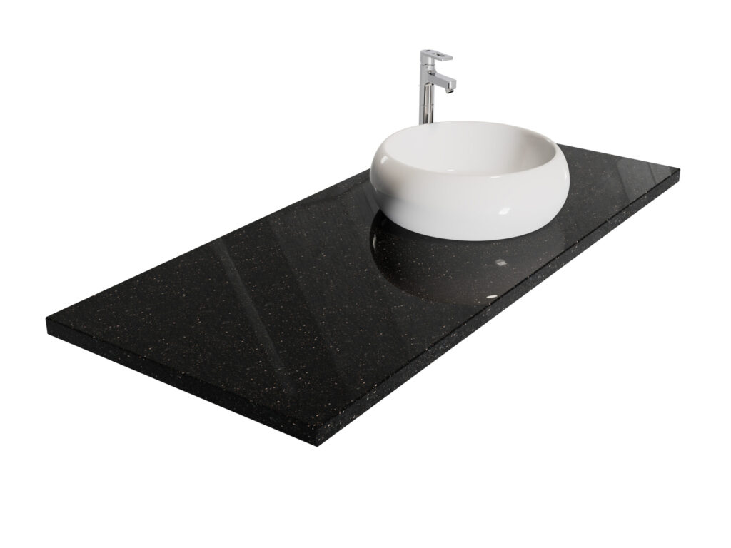 Badezimmer-Arbeitsplatteaus Granit Star Galaxy 2cm