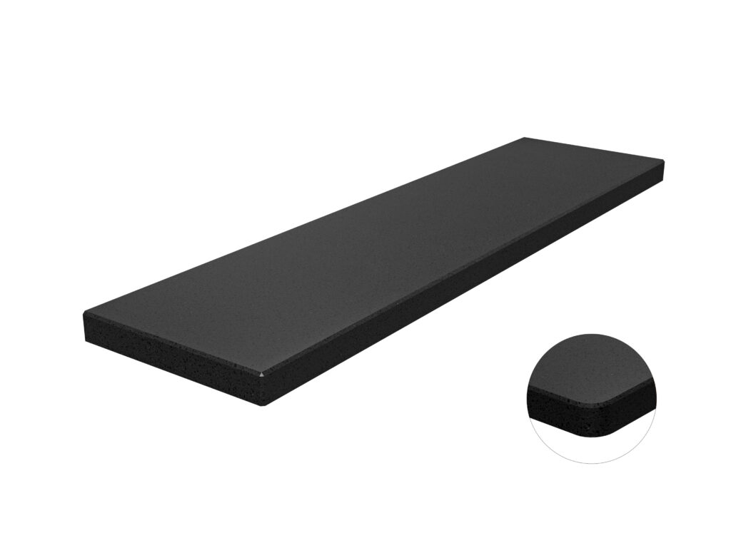 Fensterbank aus Quarzkomposit Gobi Black 2cm