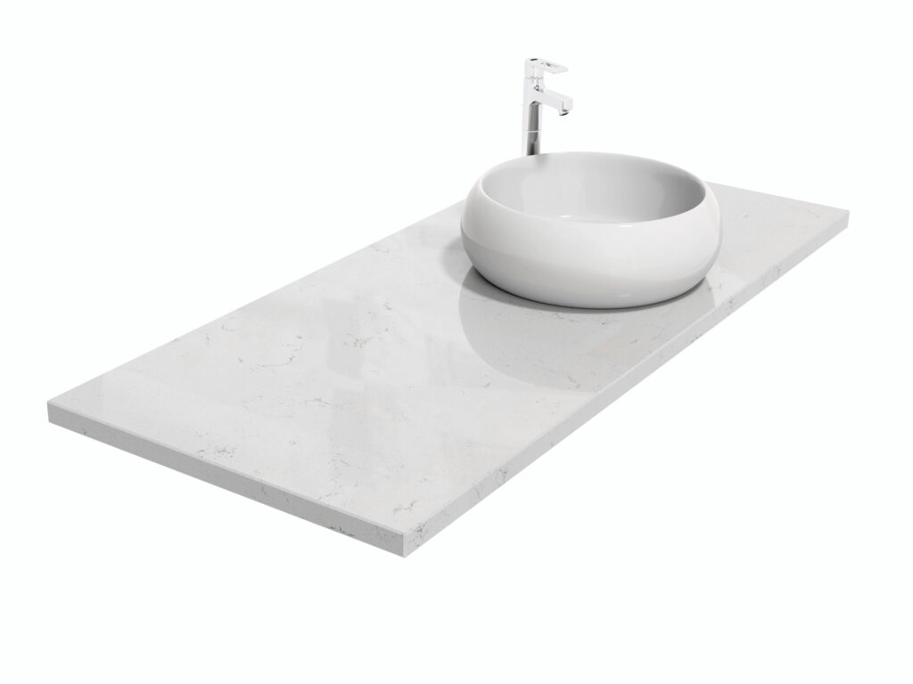 Badezimmer-Arbeitsplatte aus Quarzkomposit Maestro Spring 2cm