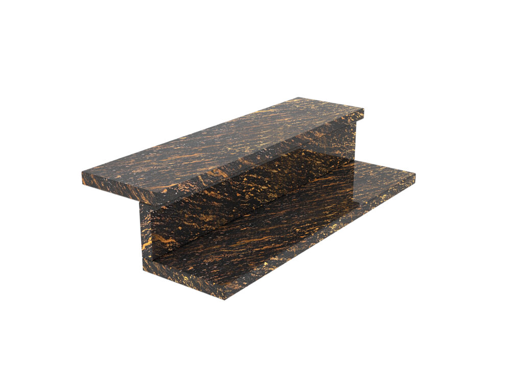 Granit-Treppen Gold Antracite 2cm
