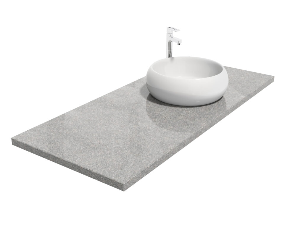 Badezimmer-Arbeitsplatteaus Granit Nordic Grey 2cm