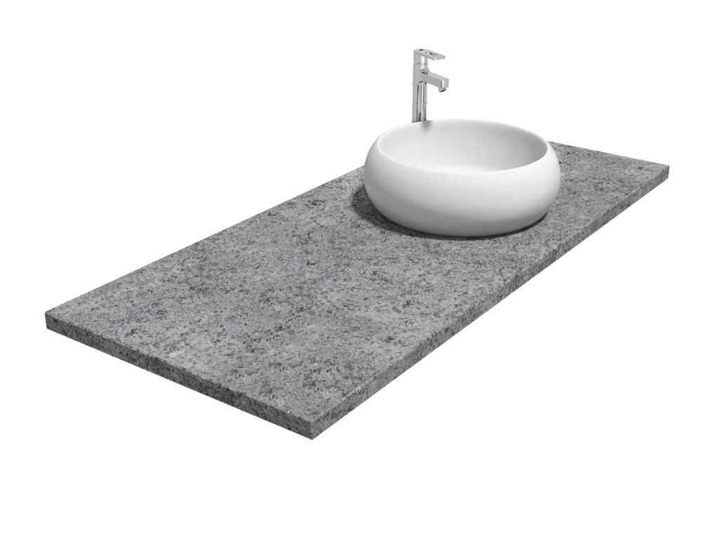 Badezimmer-Arbeitsplatte aus Granit Black Sky 3cm LAPPATO