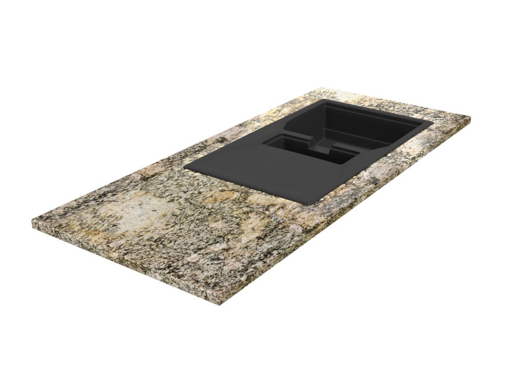 Küchen-Arbeitsplatte aus Granit Alaska Gold 3cm