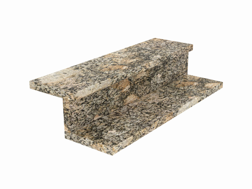 Granit-Treppen Alaska Gold 2cm