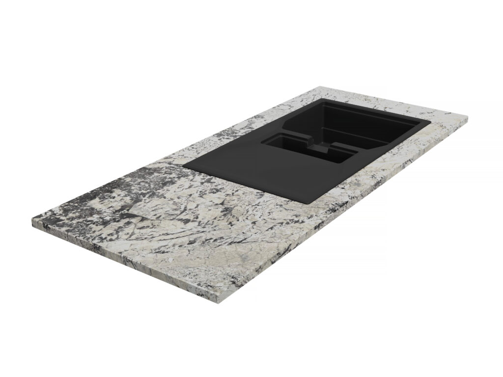 Küchen-Arbeitsplatte aus Granit Exotic White 3cm
