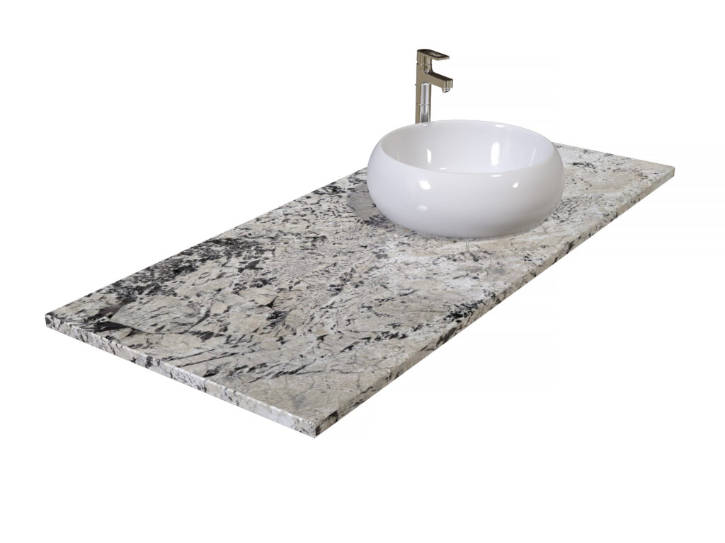 Badezimmer-Arbeitsplatte aus Granit Exotic White 3cm
