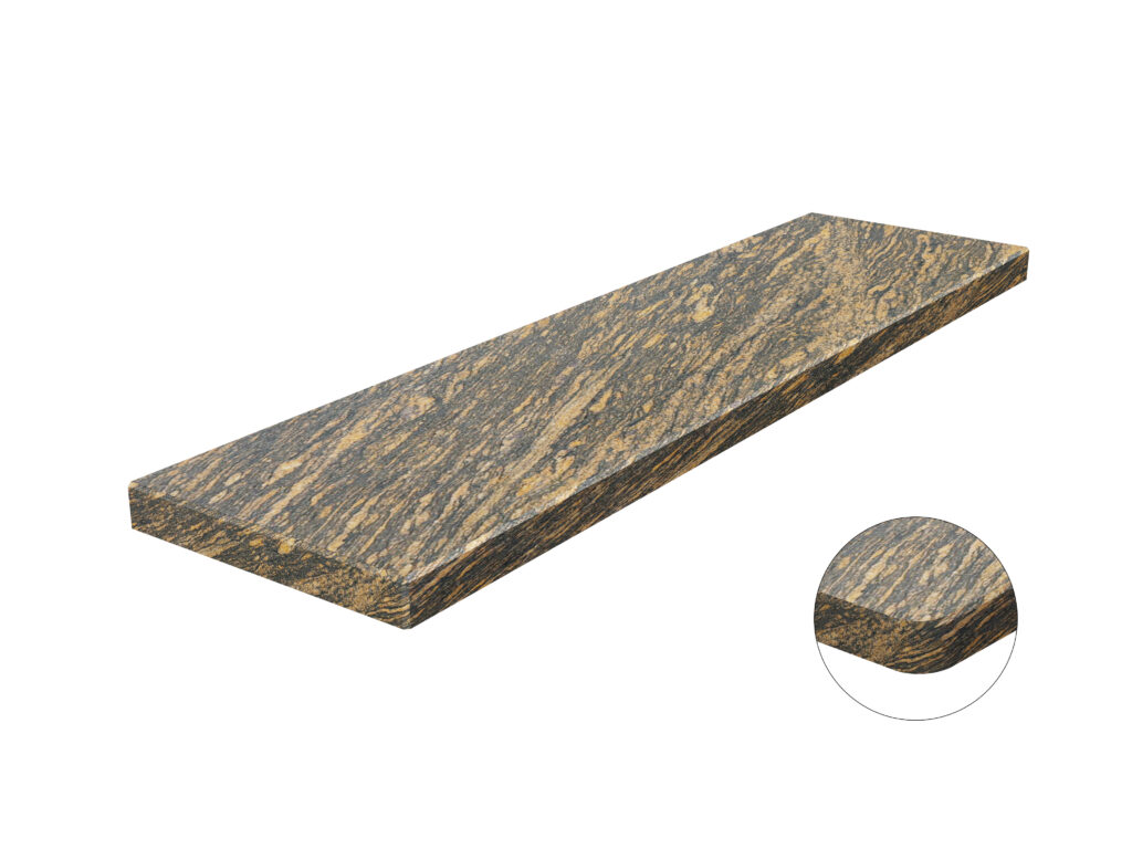 Fensterbank Granit Gold Antracite 2cm LAPPATO