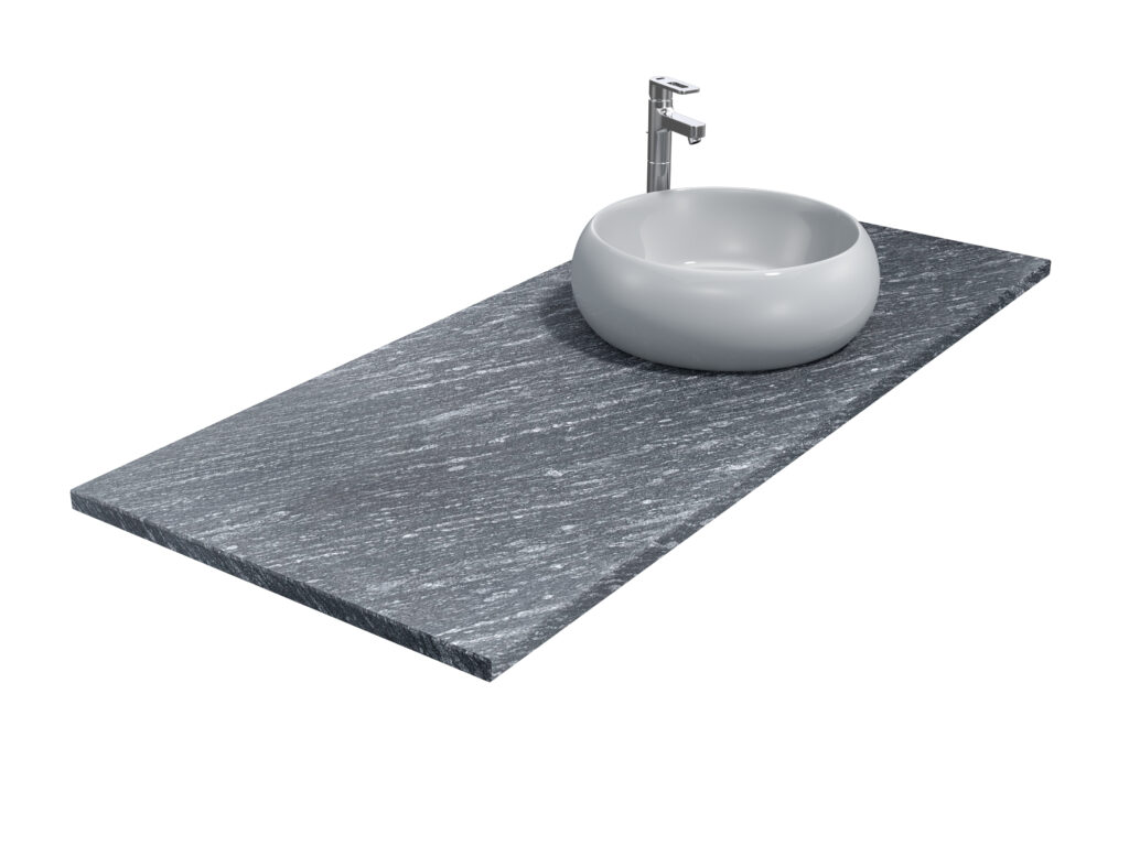 Badezimmer-Arbeitsplatte aus Granit Silver Antracite 2cm LAPPATO