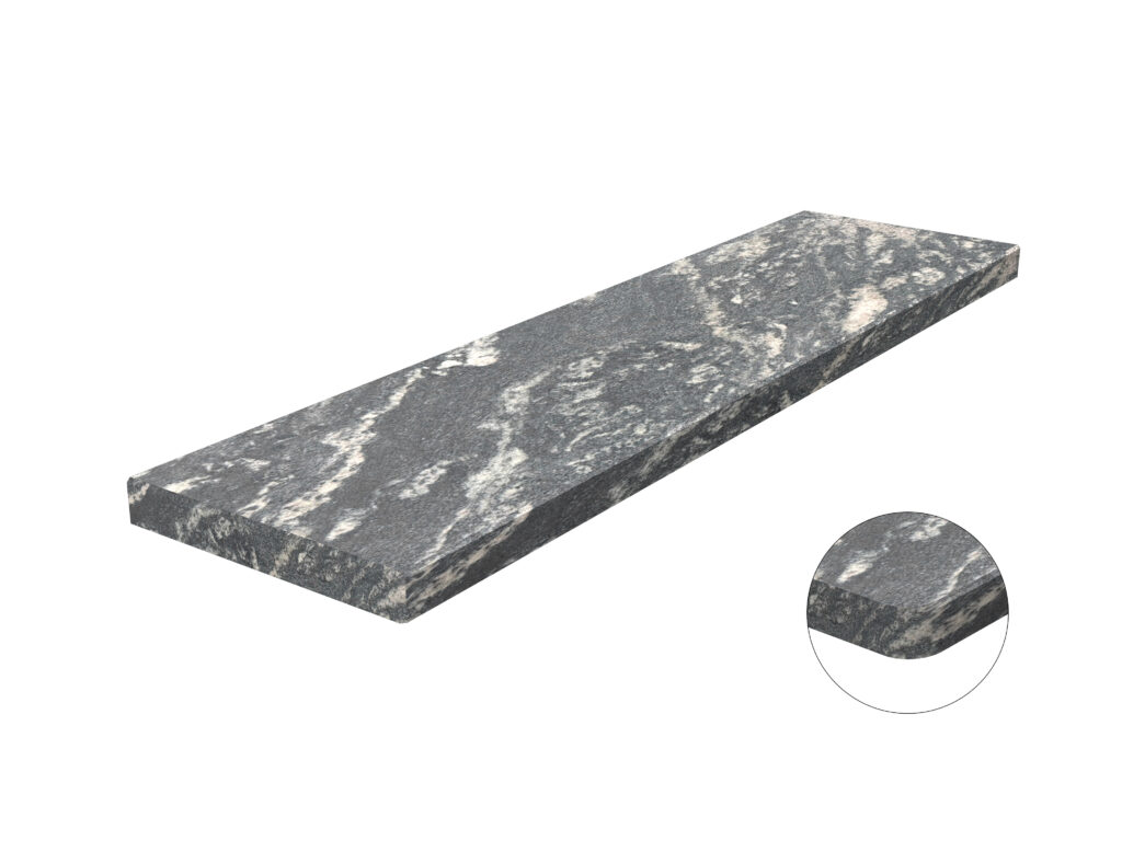 Fensterbank Granit Titanium Silver 2cm LAPPATO